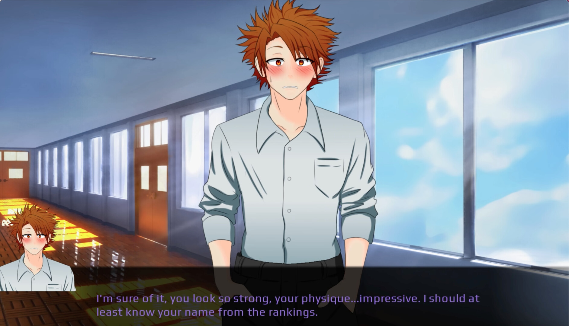 遊戲中的對話場景,玩家需要做出抉擇。