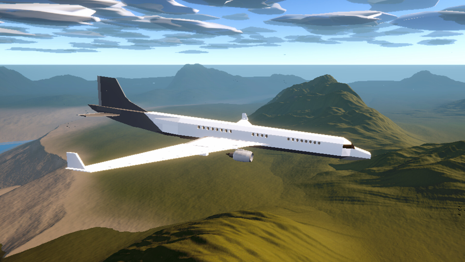 在太空中飛行的太空梭