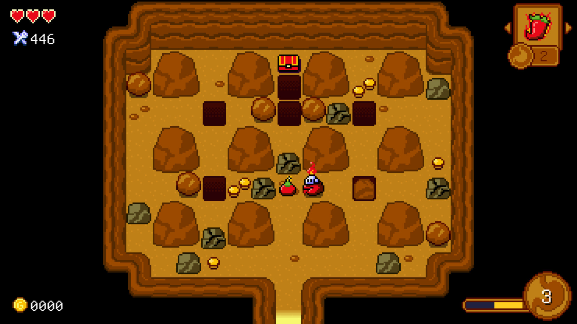 玩家在地下城中與敵人戰鬥