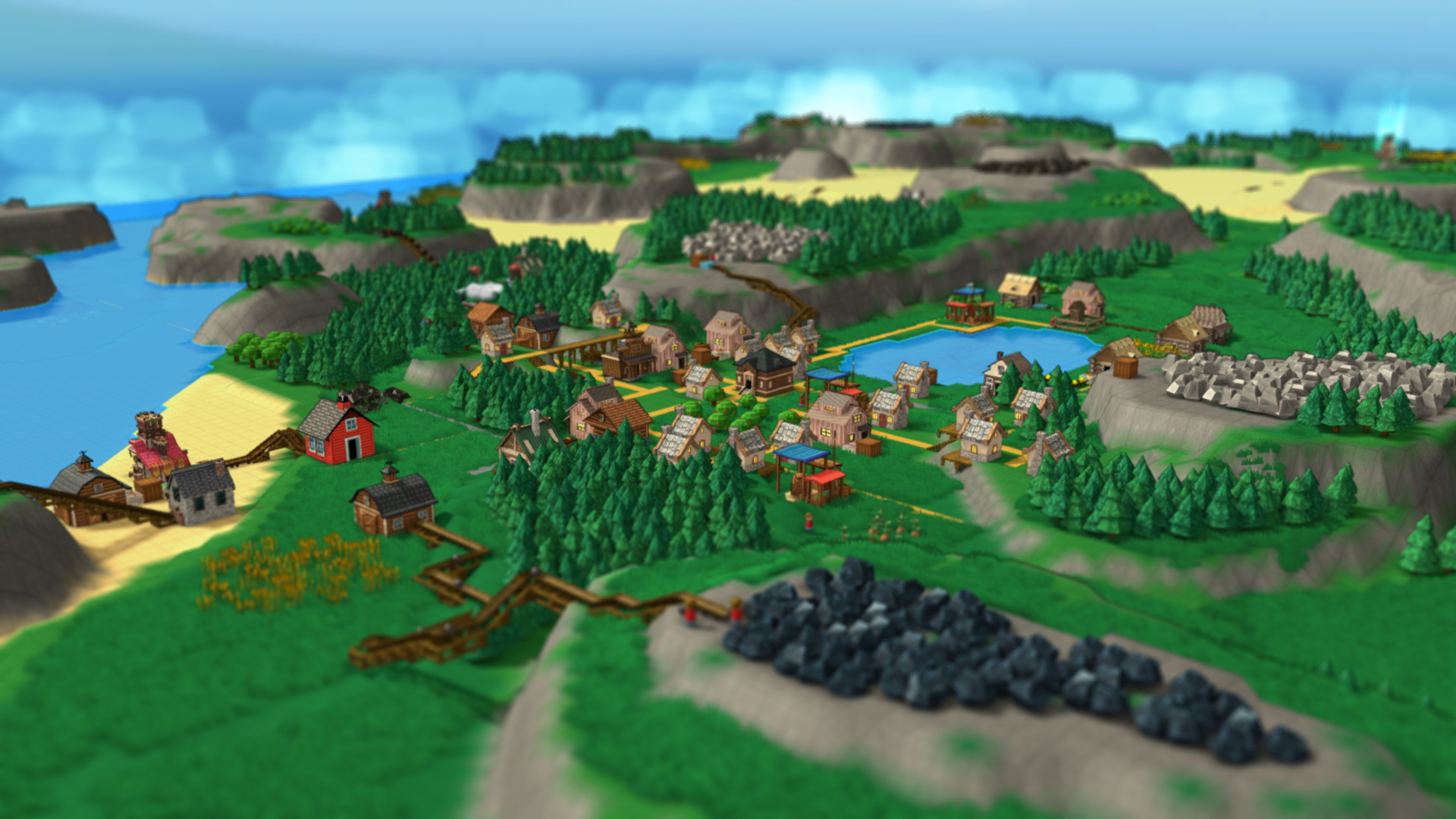 繁榮的村莊與工廠