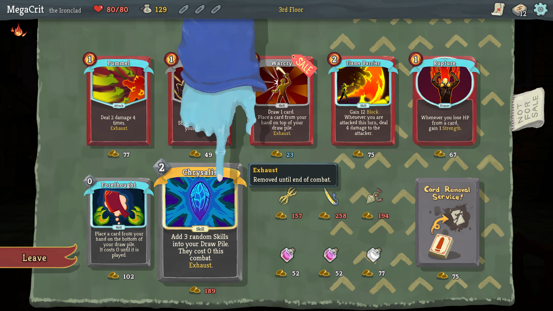 Slay the Spire 遊戲畫面