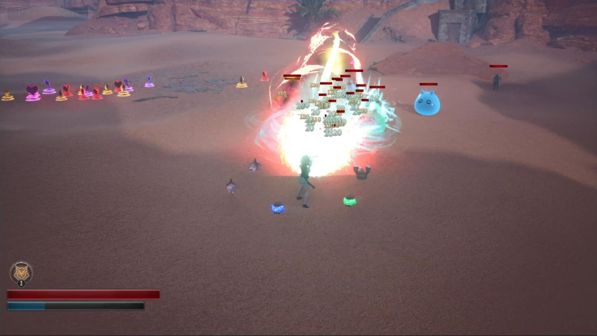 遊戲中豐富的技能與增益效果