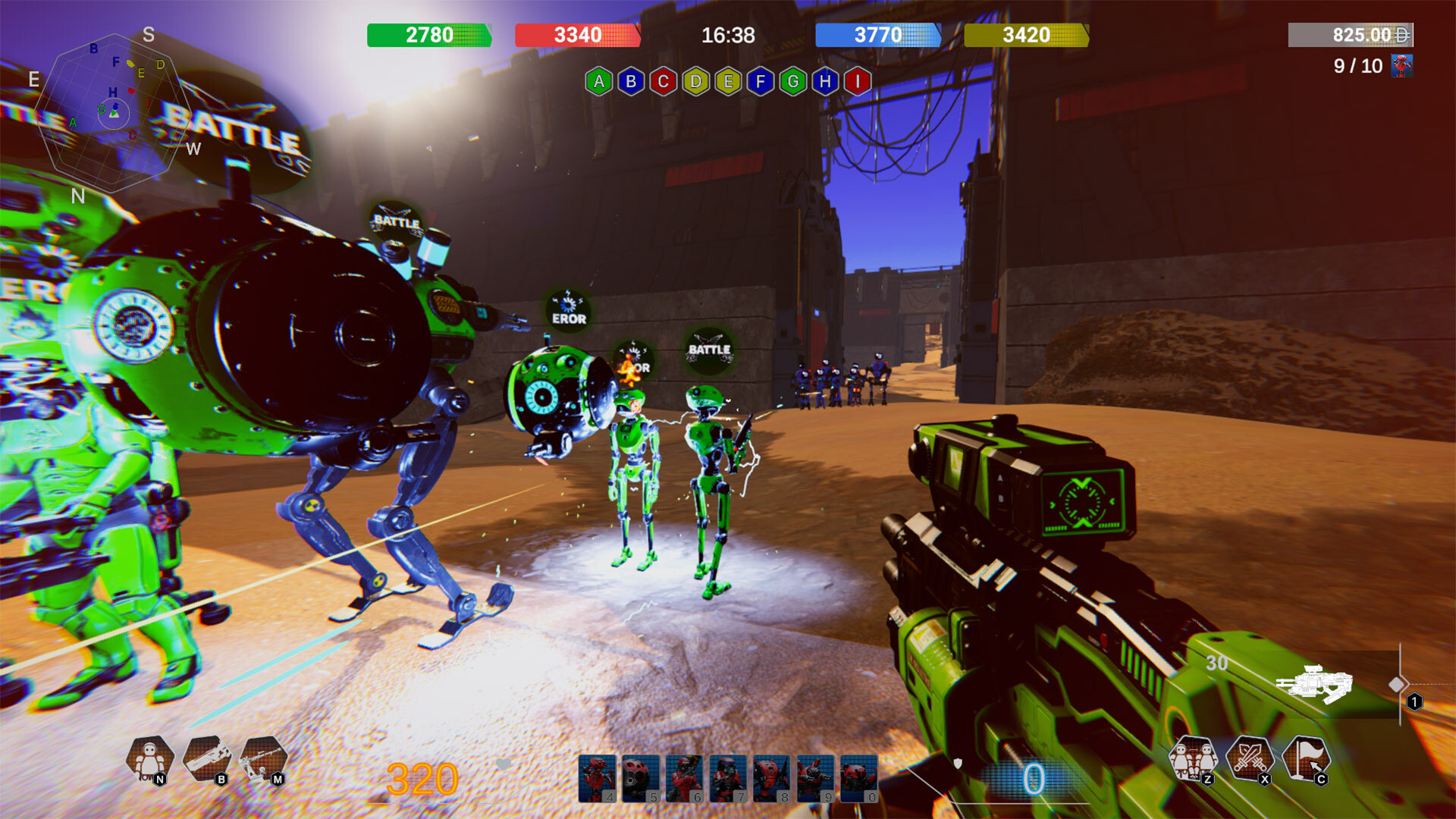 Kronos 遊戲中激烈的戰鬥畫面