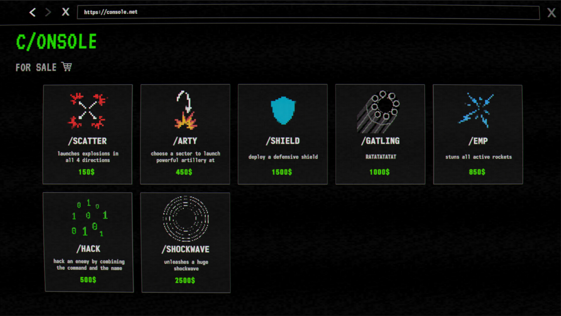 TYPE 遊戲中充滿挑戰性的敵人波次