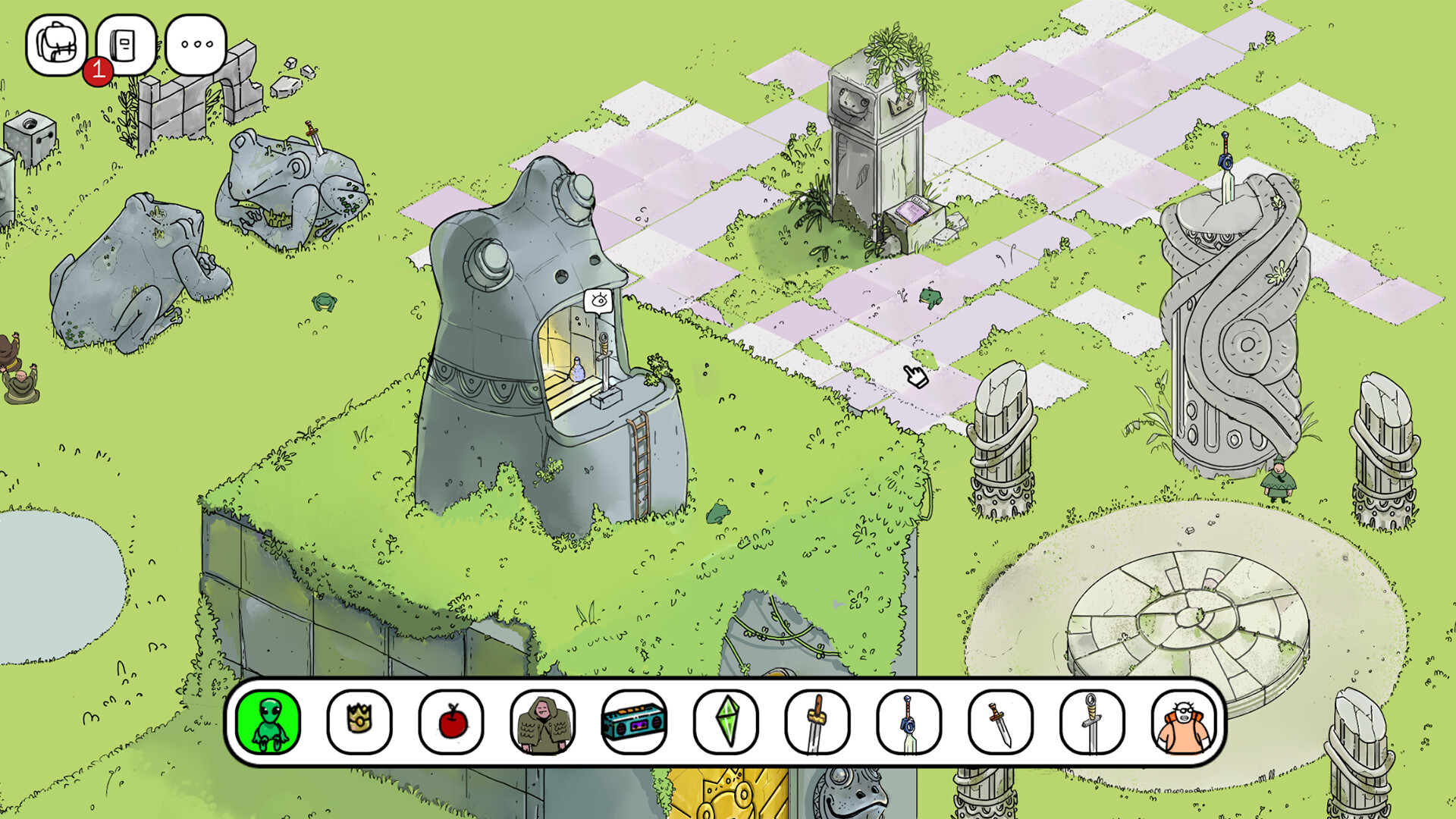 OVERLOOK 遊戲中可愛的手繪場景