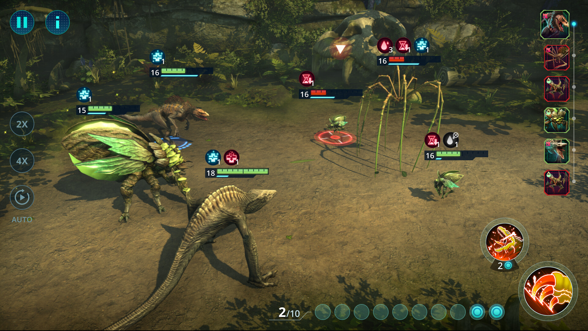 運用君主組織科技來捕捉島上的超級物種。