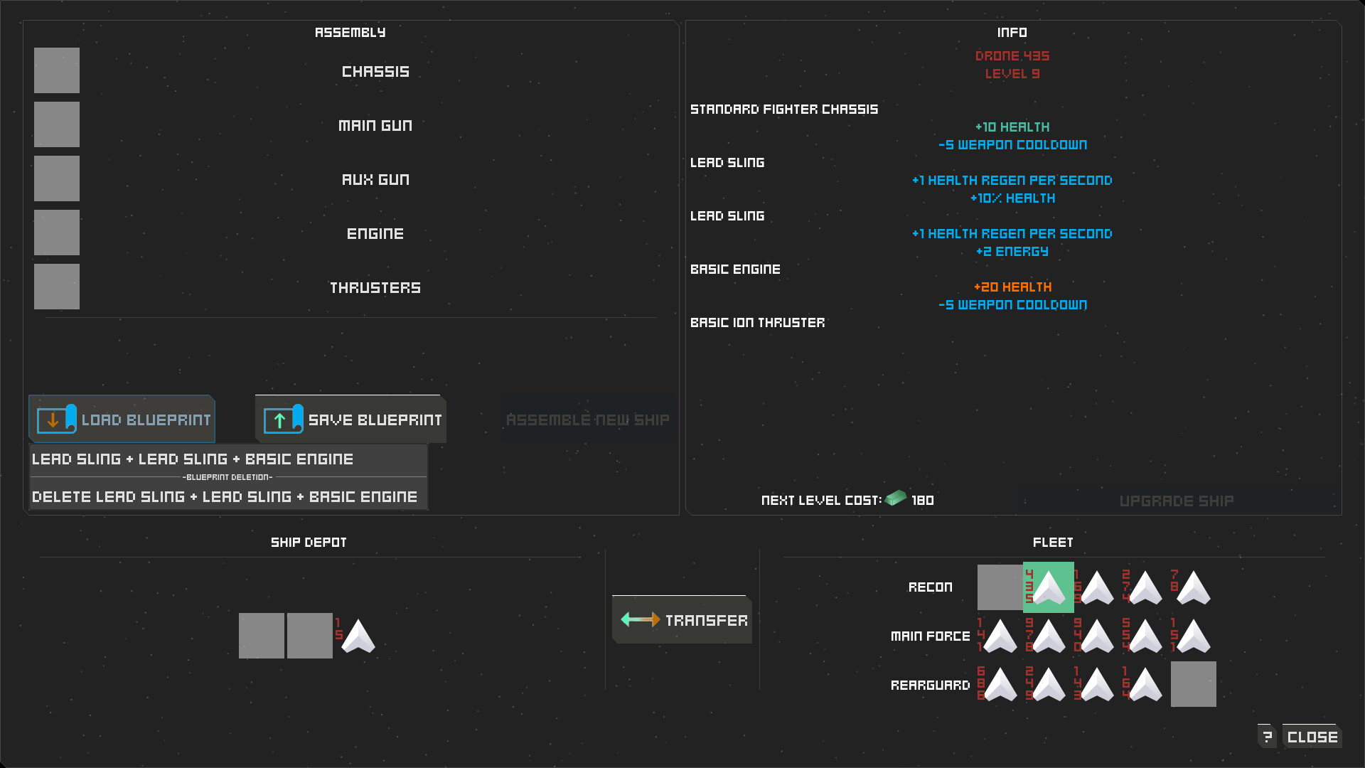 遊戲中的星圖與探索介面