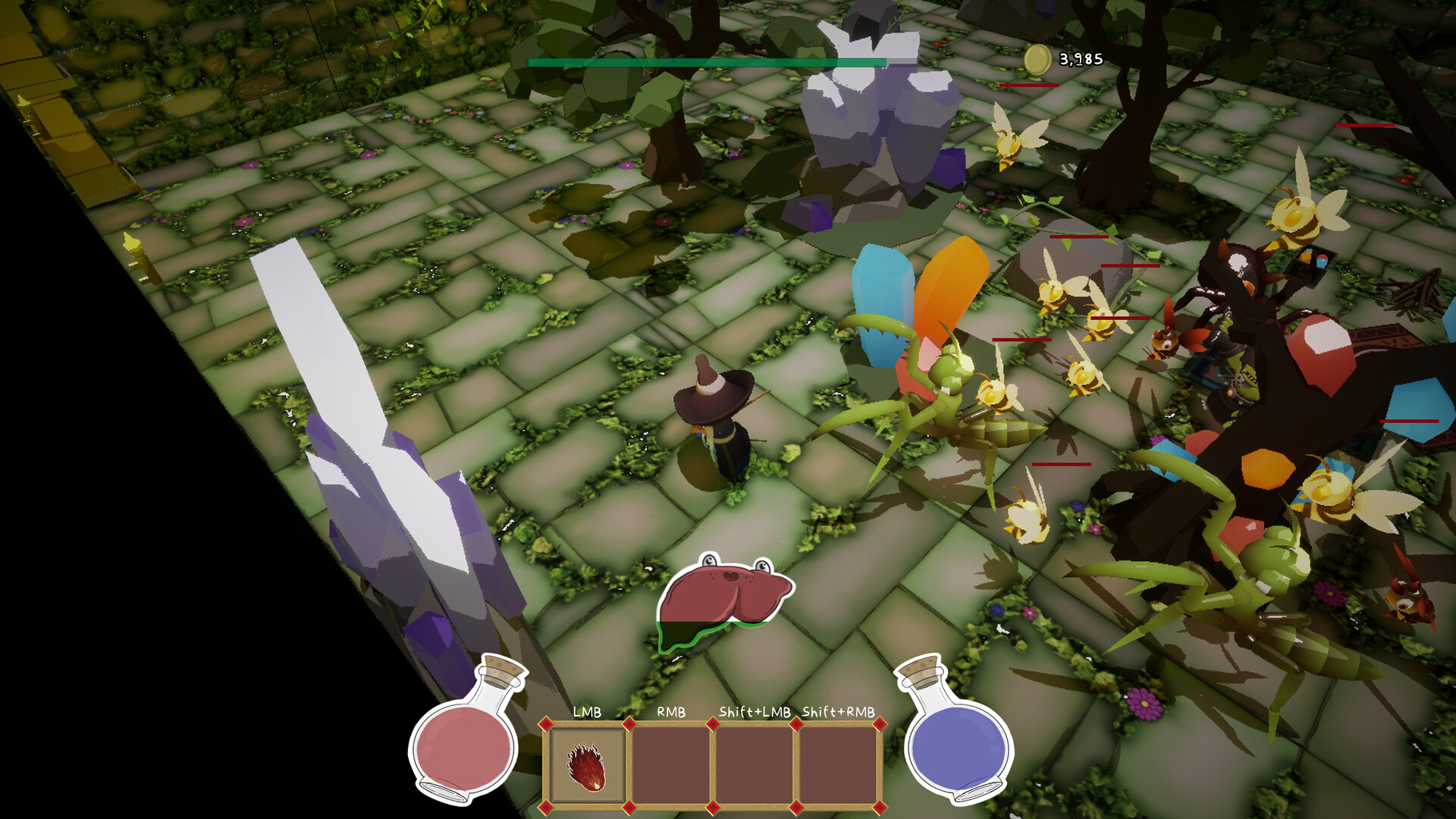 遊戲中的 isometric 視角讓玩家能清楚掌握戰場情況。