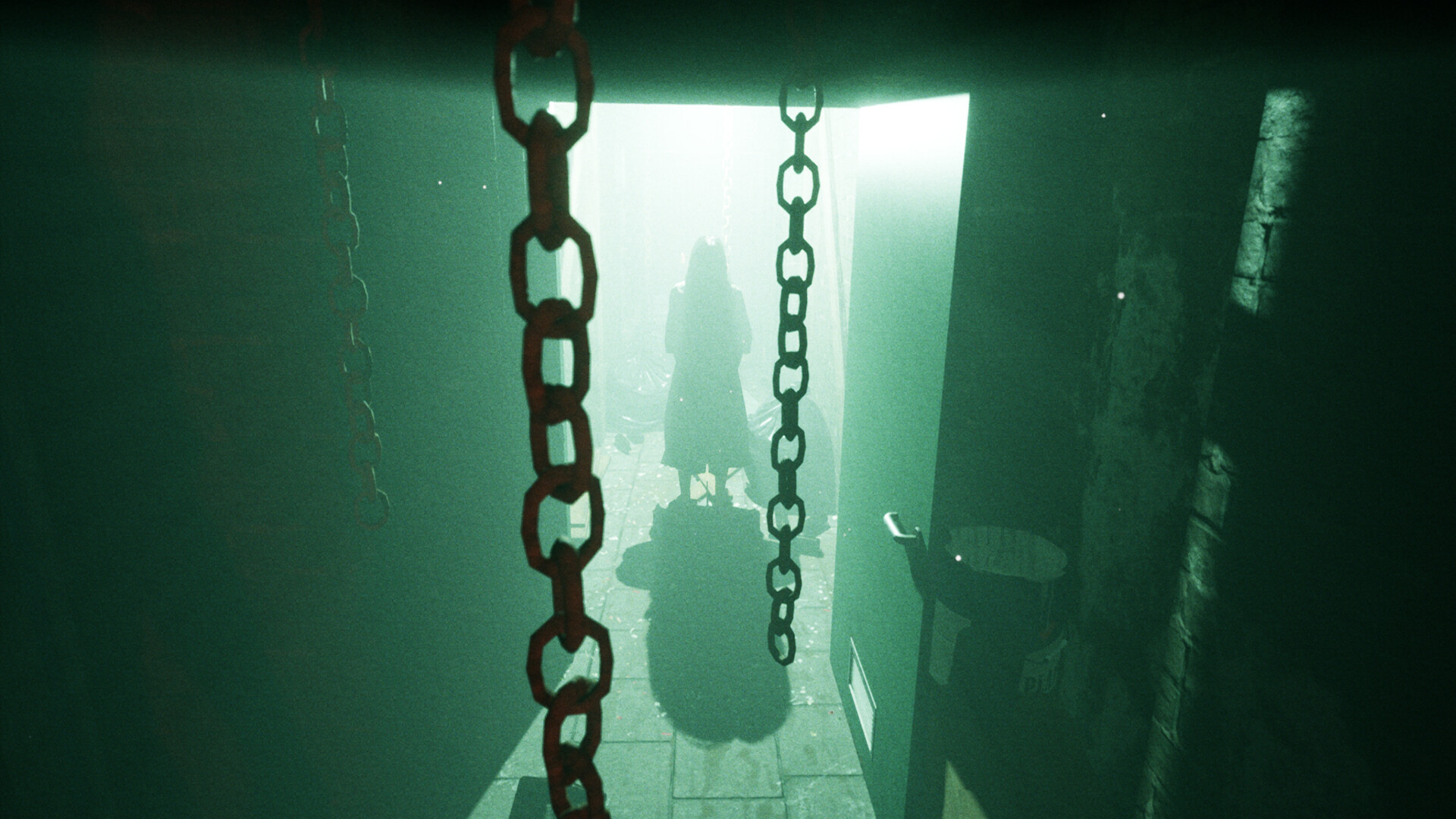 在黑暗的走廊中探索