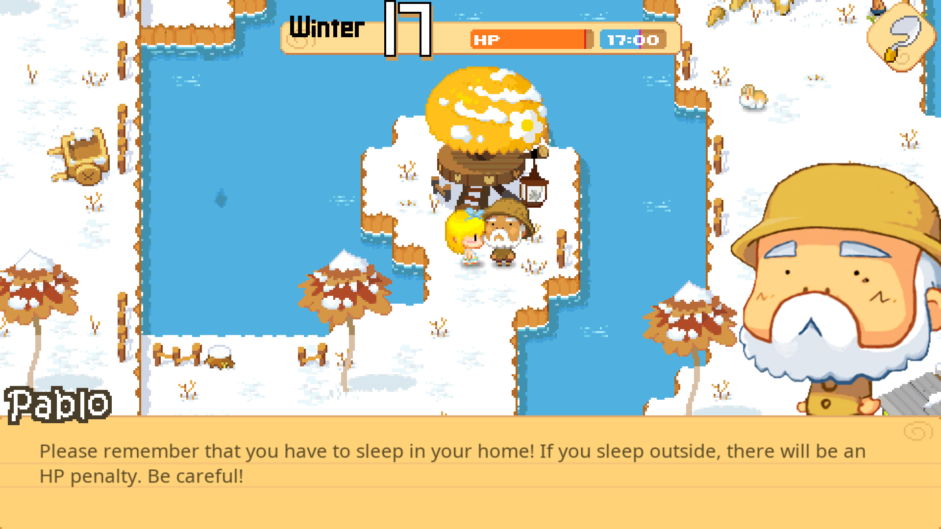 遊戲中的小鎮場景