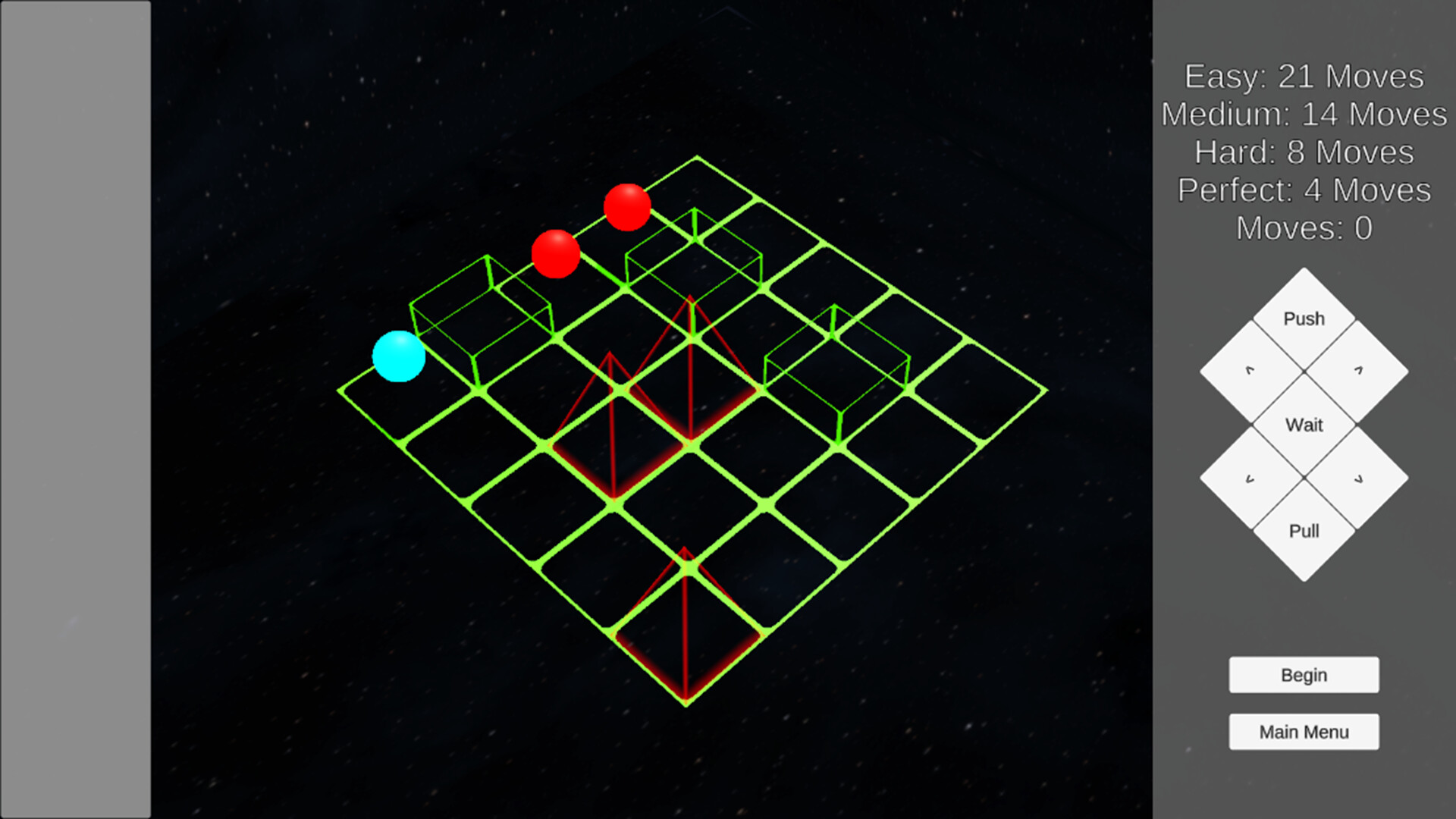 重力網格遊戲中利用推拉機制將敵人推向陷阱