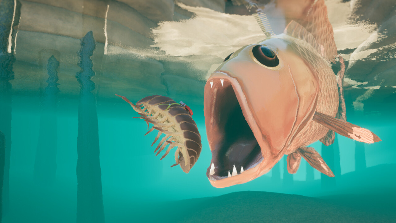 鼠婦利用磁力吸附在金屬軌道上滑行