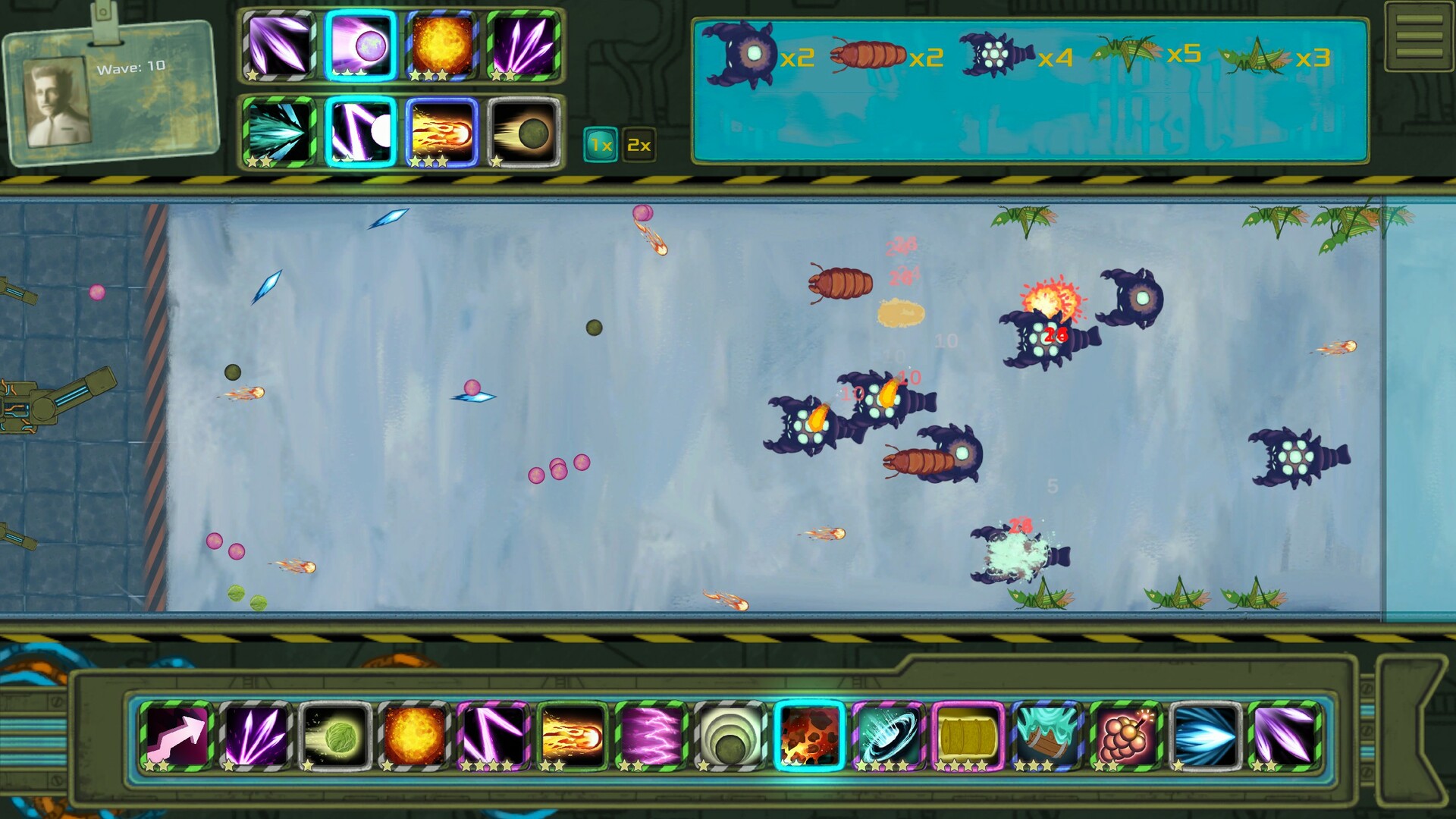 遊戲中的科技感介面與升級選項