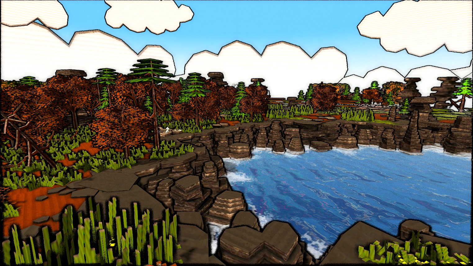 紙板世界（Carton）遊戲畫面