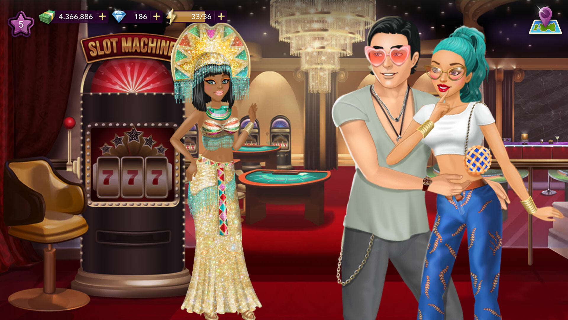 遊戲角色正在接受記者的採訪