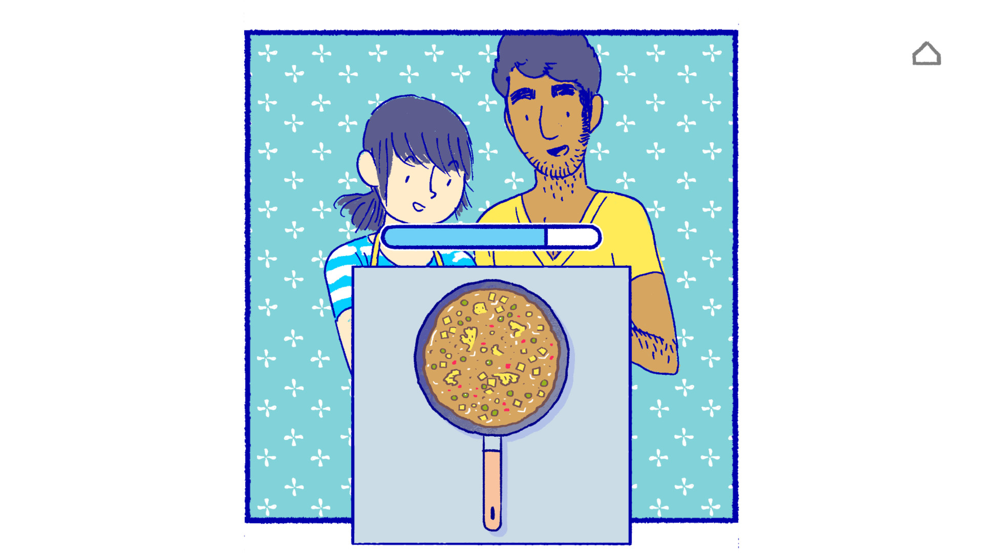 Florence 遊戲中女主角專注繪畫的場景