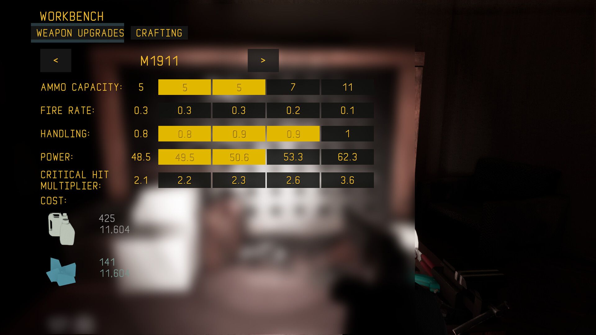 玩家在夜晚的黑暗走廊中使用槍械與敵人戰鬥