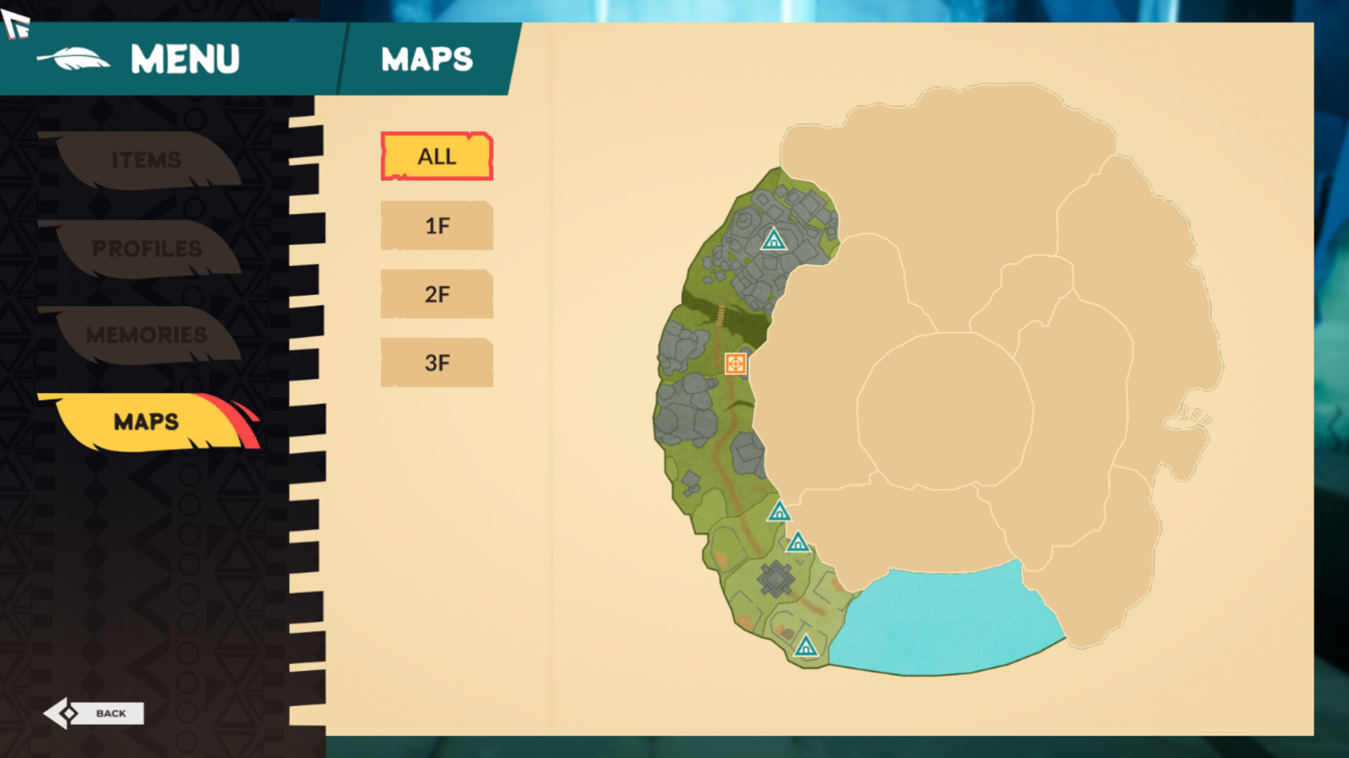 主角諾亞在探索過程中解開謎題。