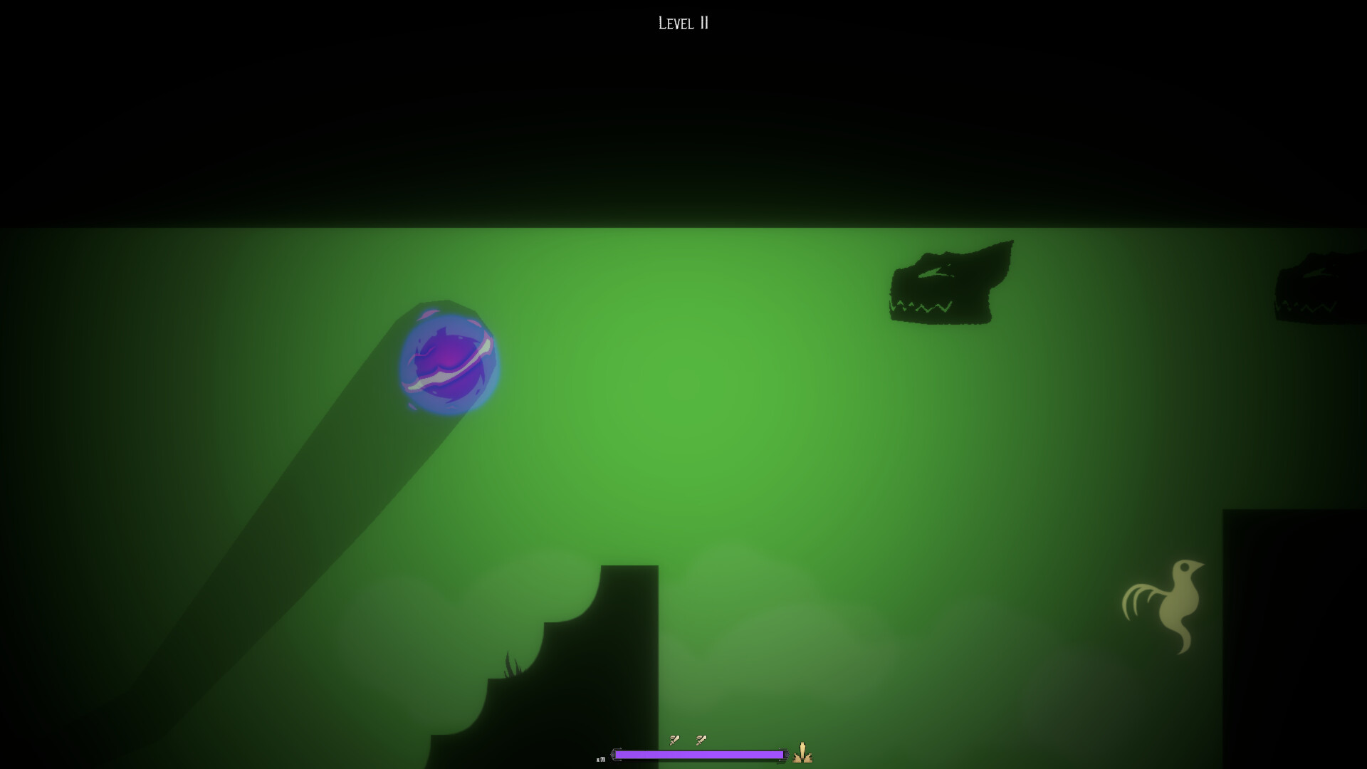 遊戲中角色在地面與天花板之間切換