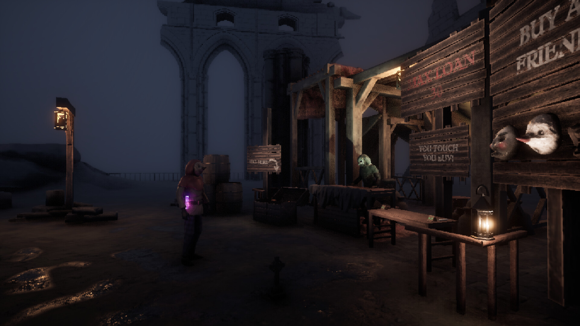 陰森的遊戲場景