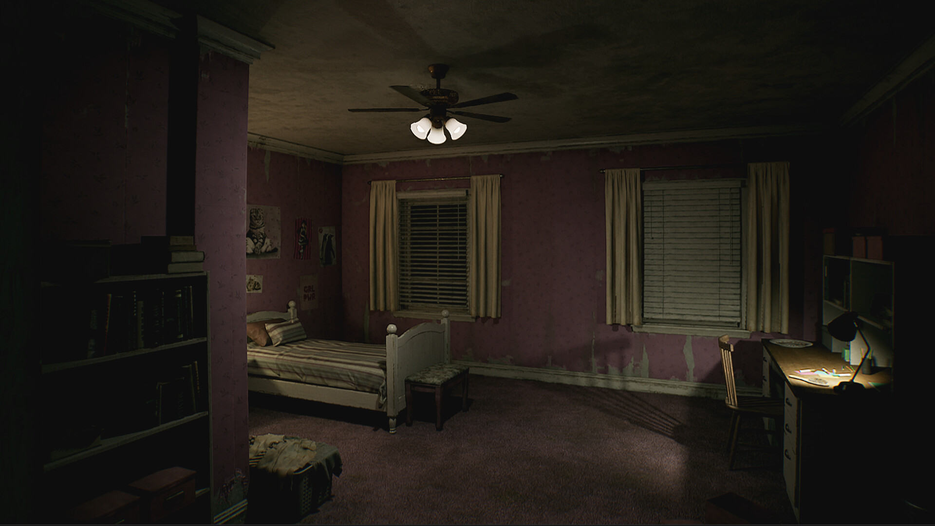 遊戲中充滿詭異氛圍的走廊