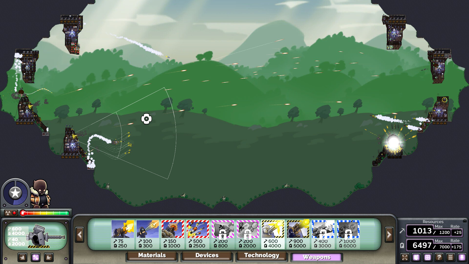 多人對戰的混亂場面