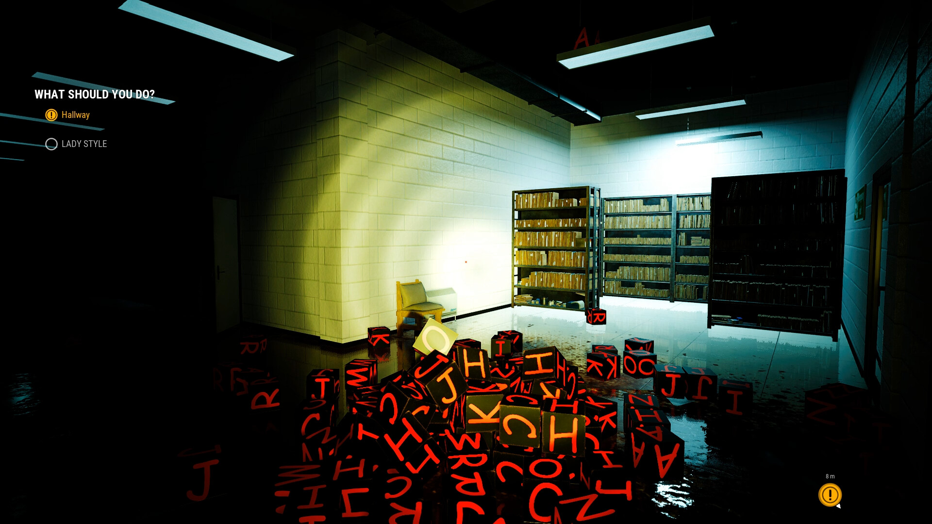 遊戲中出現一個詭異的人形模特