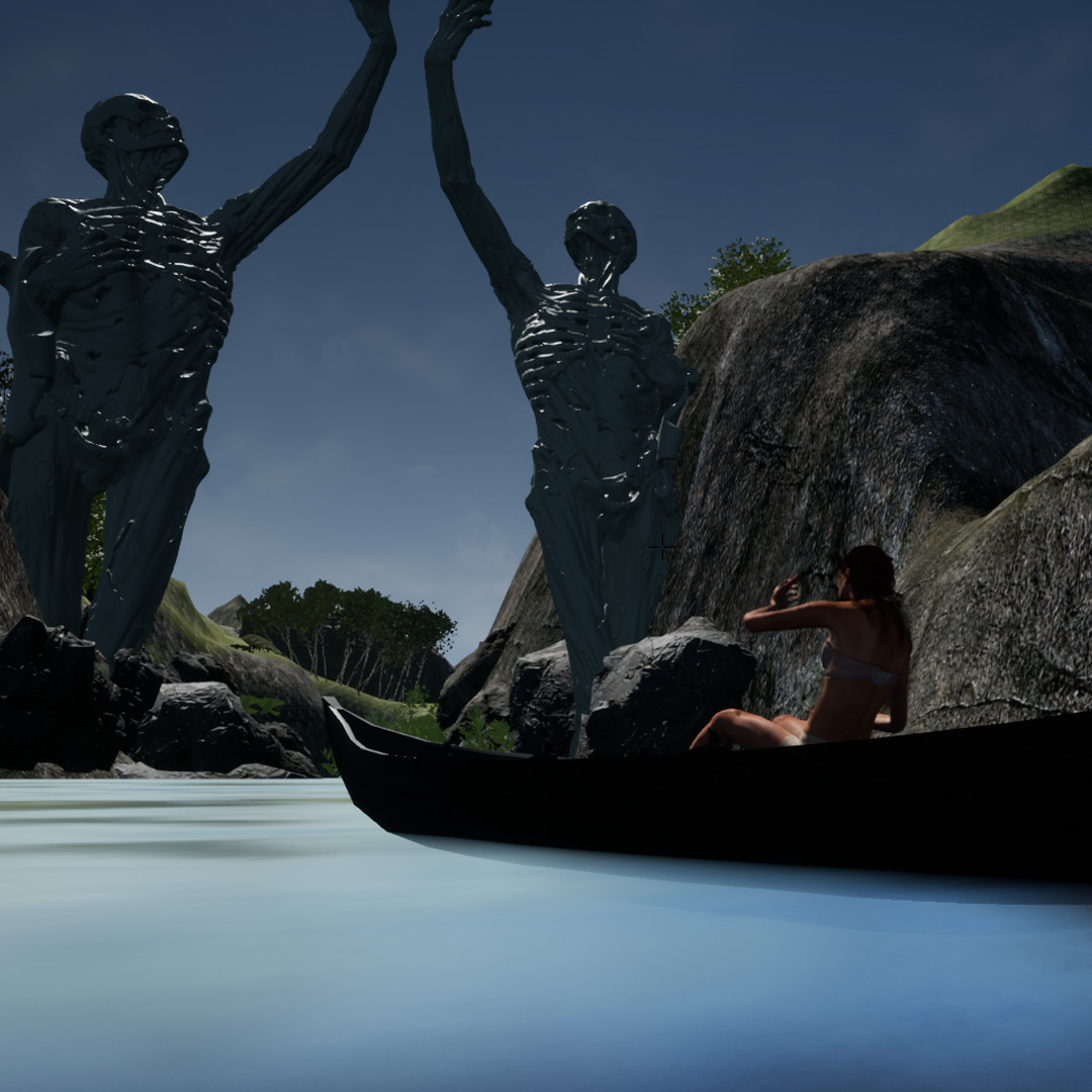 遊戲開始時的荒涼景象