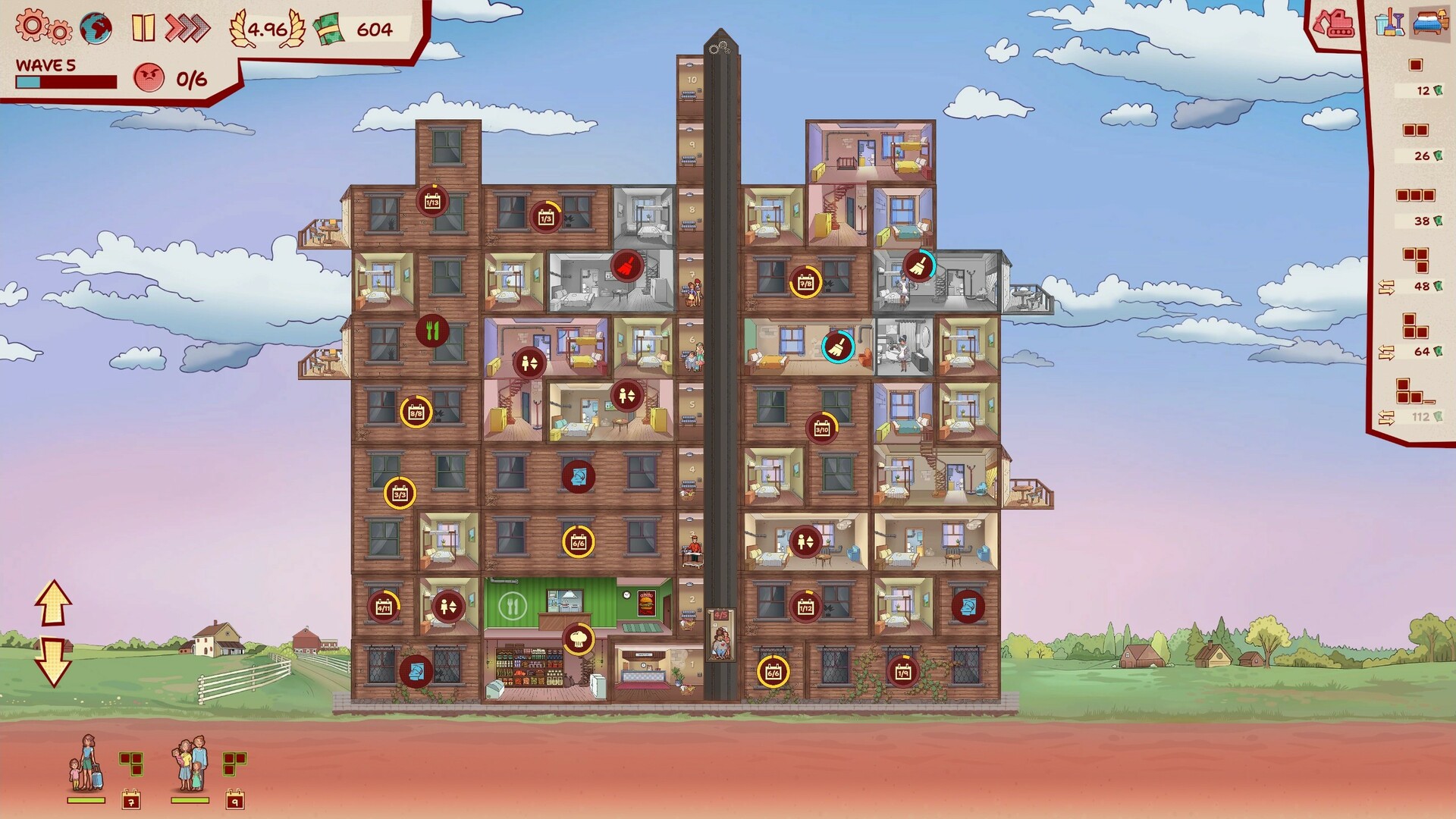 遊戲畫面展示了雪中的蒙特婁飯店,強調了不同城市的獨特氣候挑戰。