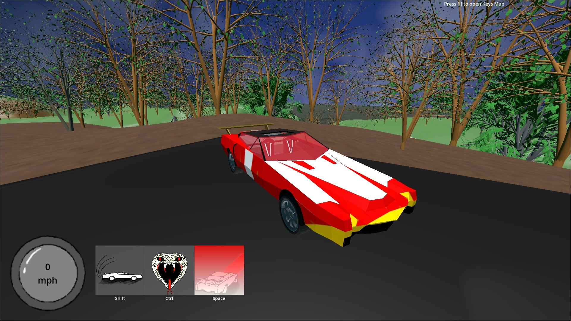 遊戲中的賽車在賽道上奔馳