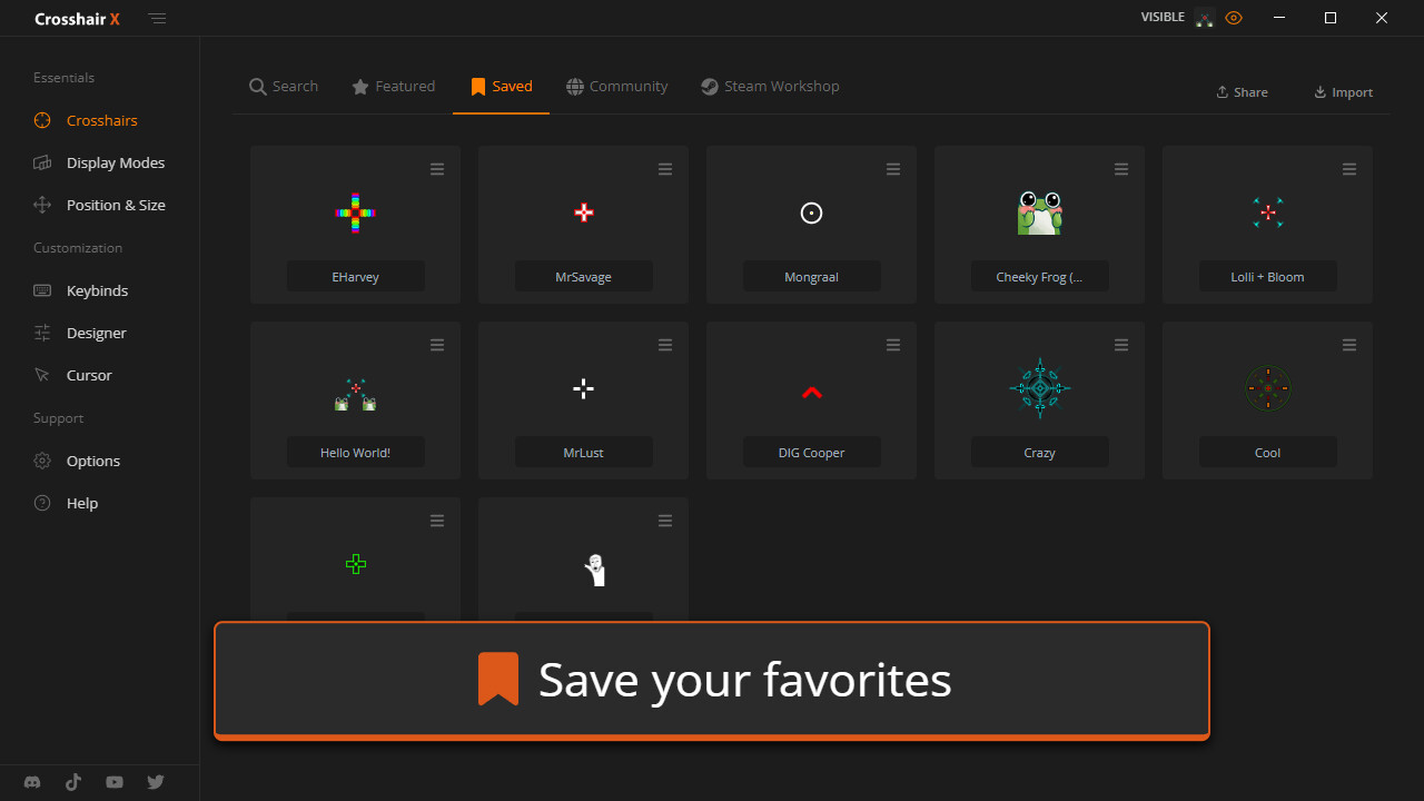 Crosshair X 社群分享