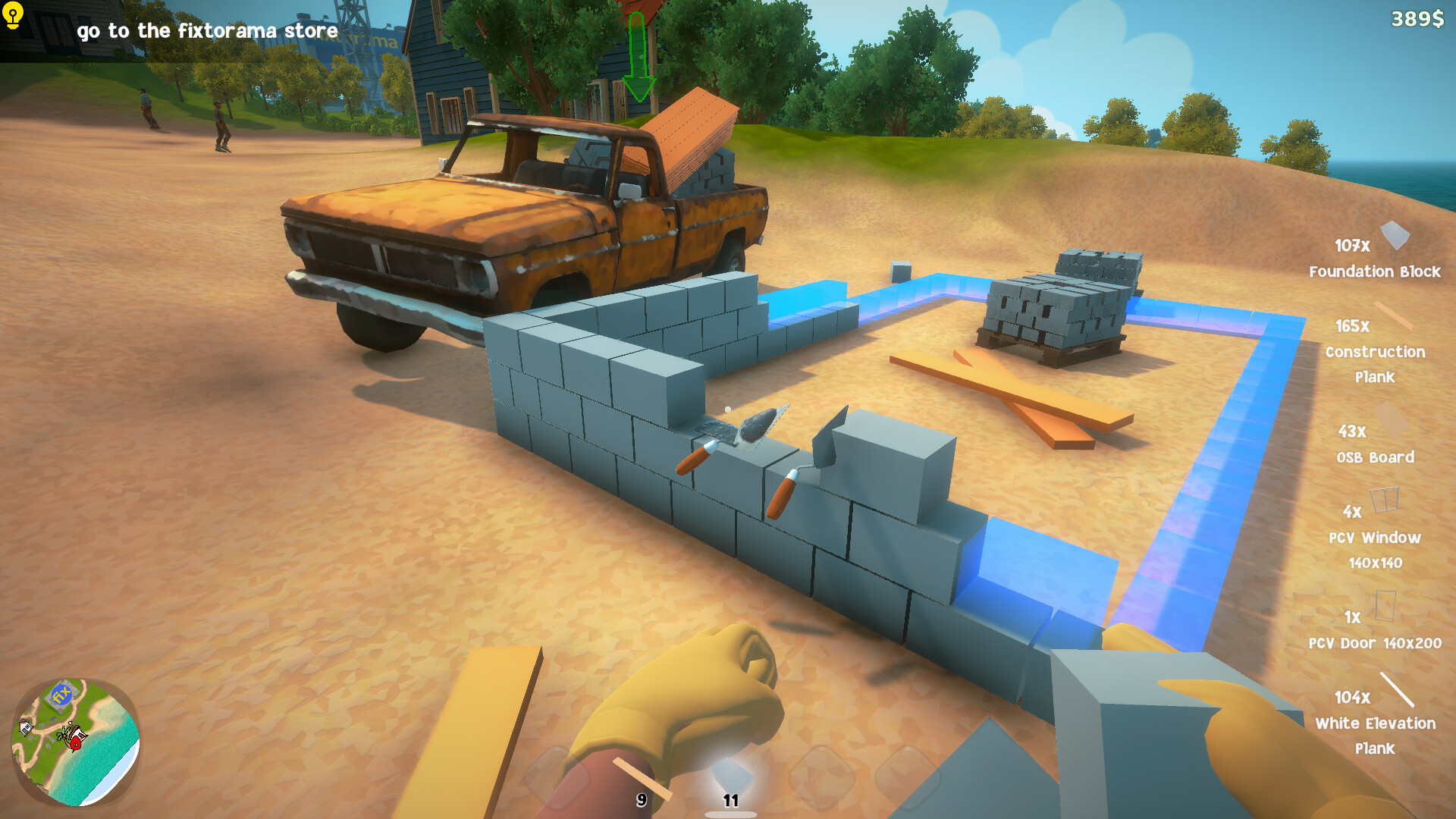 遊戲中充滿活力的低多邊形開放世界