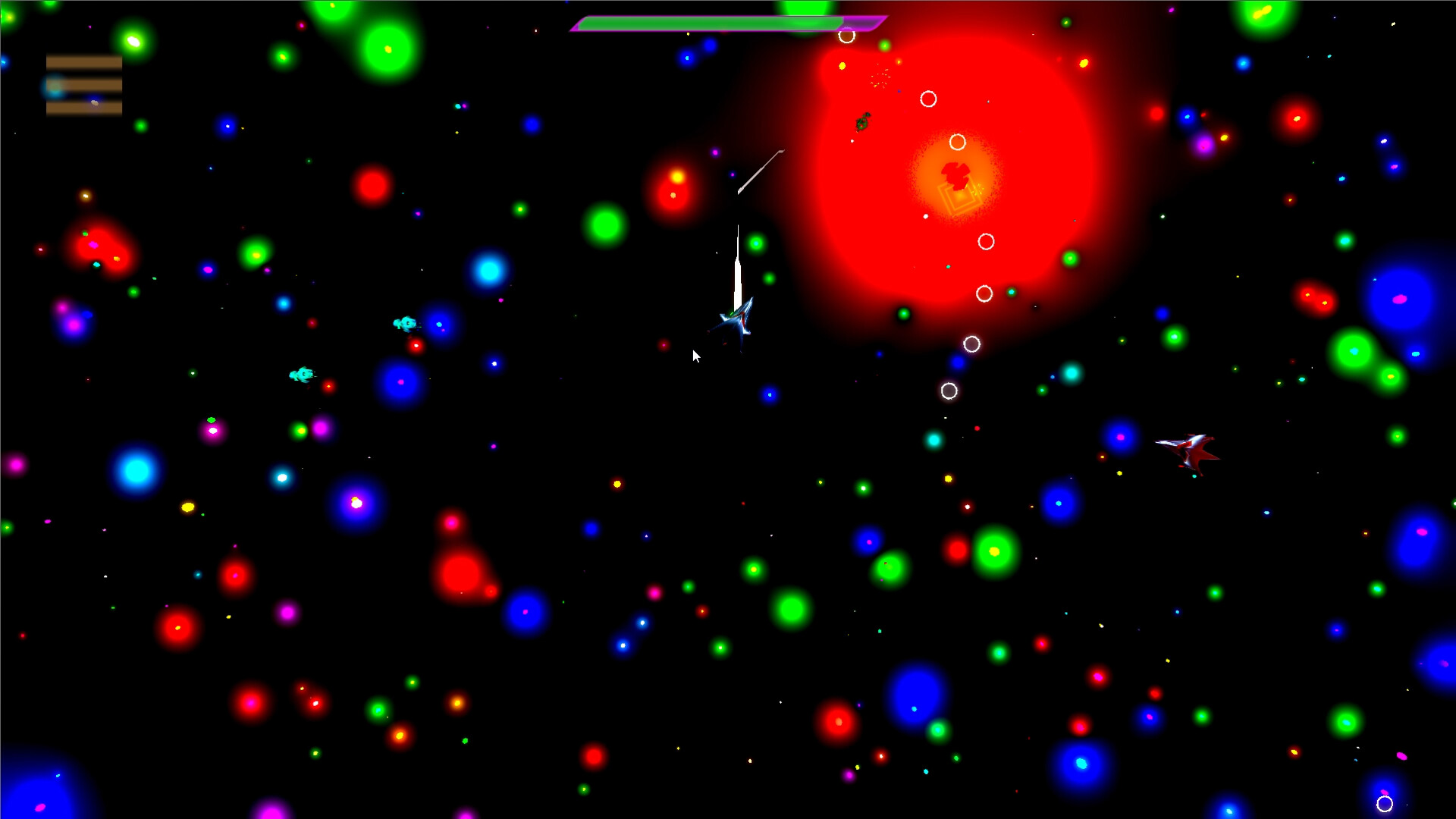 強化後的飛船展現強大火力