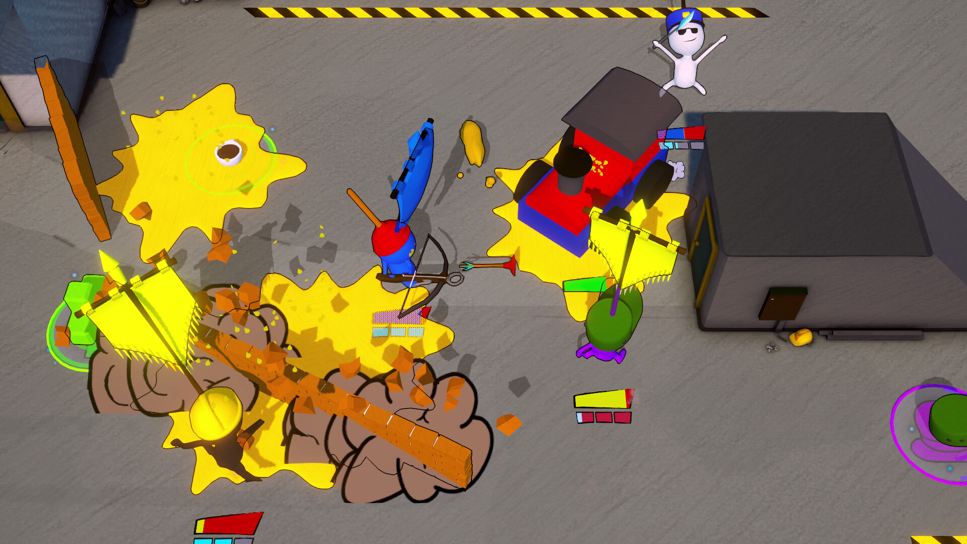 Buhei 遊戲中色彩繽紛的戰鬥地圖