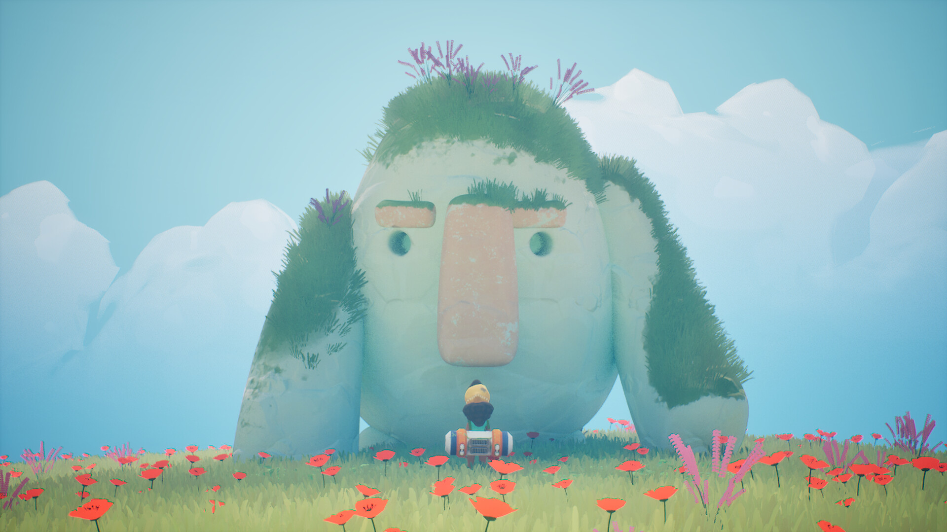 主角在探索島嶼上神秘的古老廢墟。