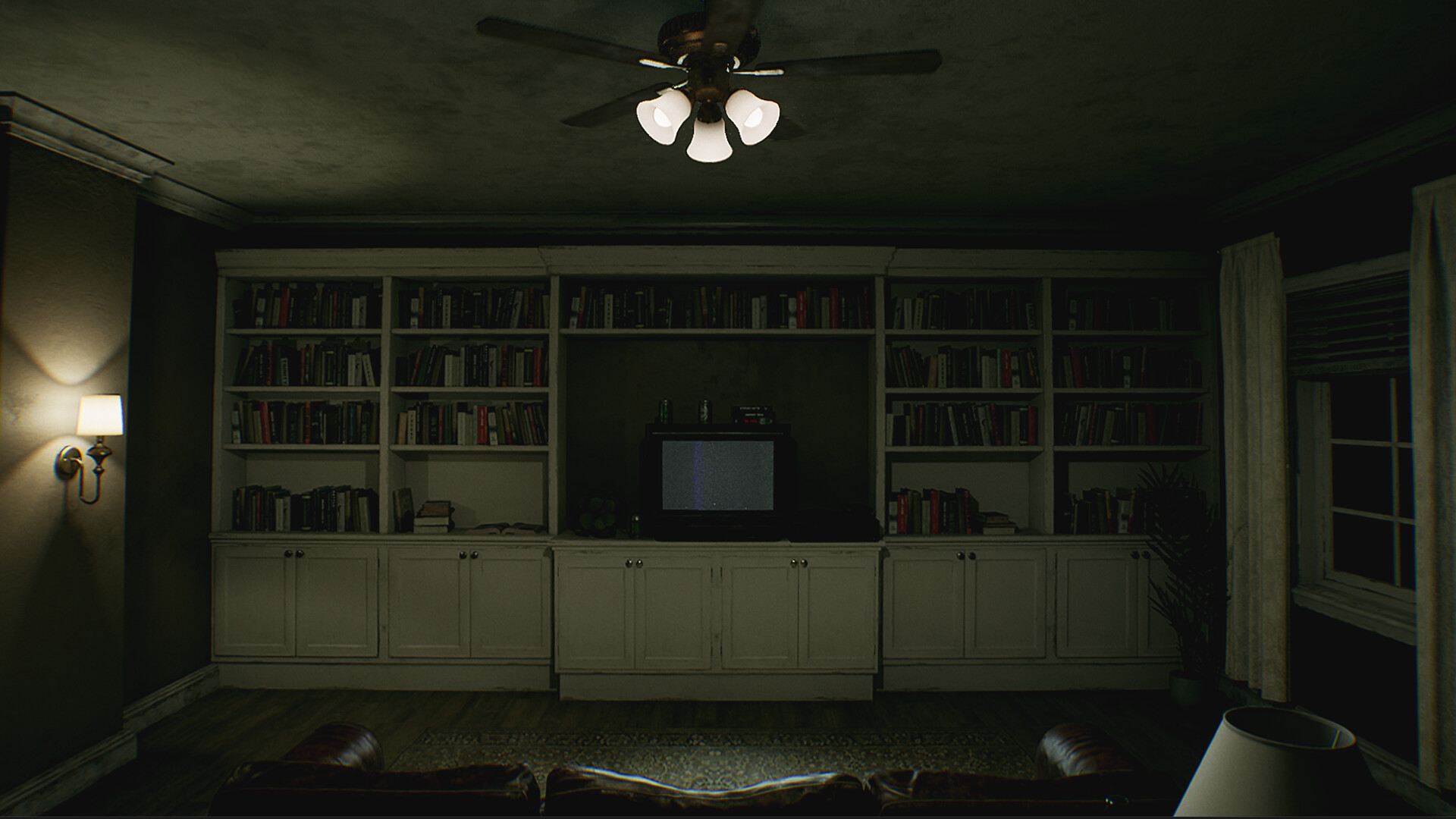 遊戲中女兒的肖像畫，顯得格外詭異