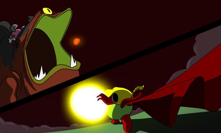 遊戲中的戰鬥畫面