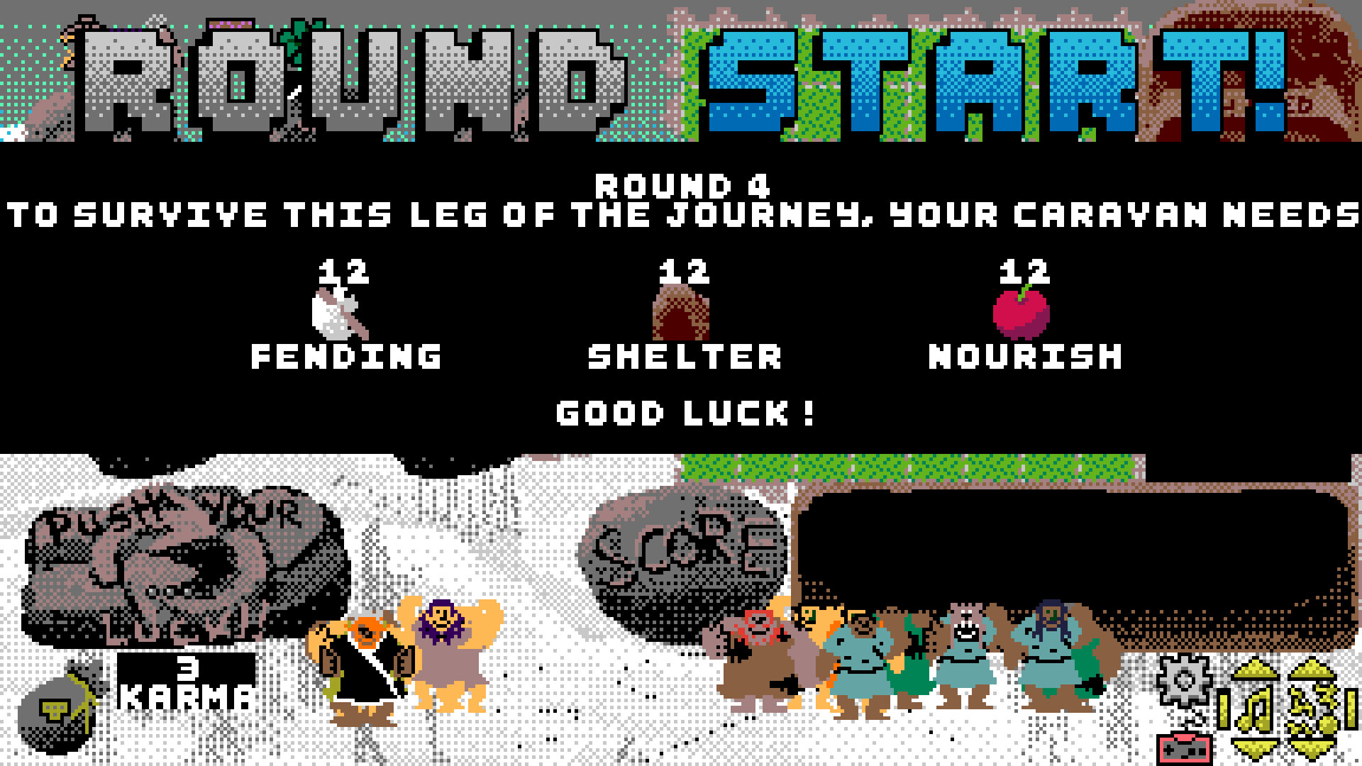 穴居人商隊遊戲中探索地圖的畫面