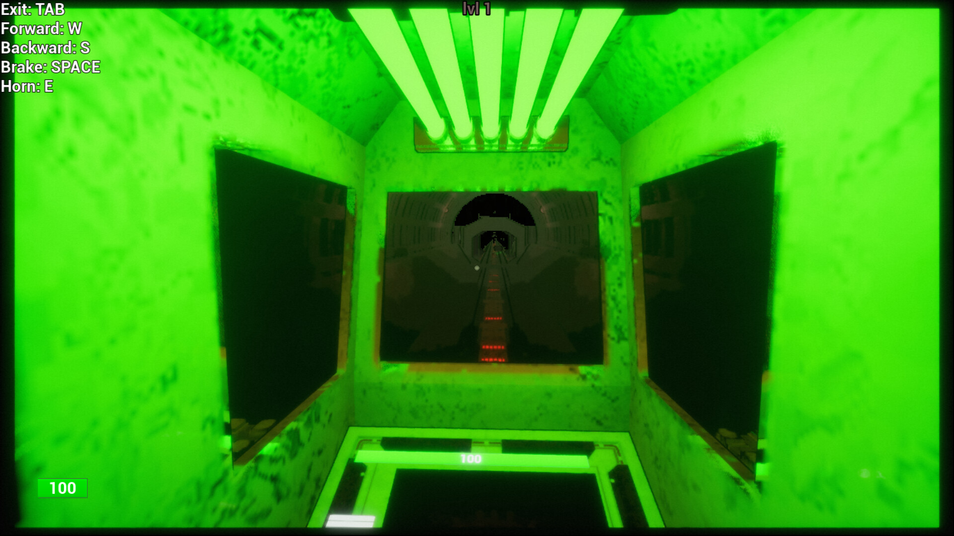 遊戲中的列車內部場景