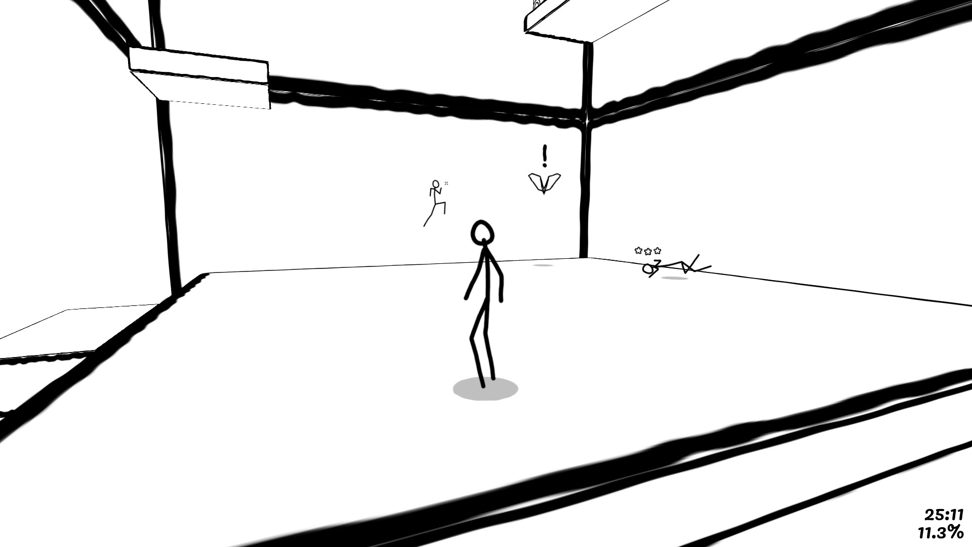 在飛機之間穿梭跳躍