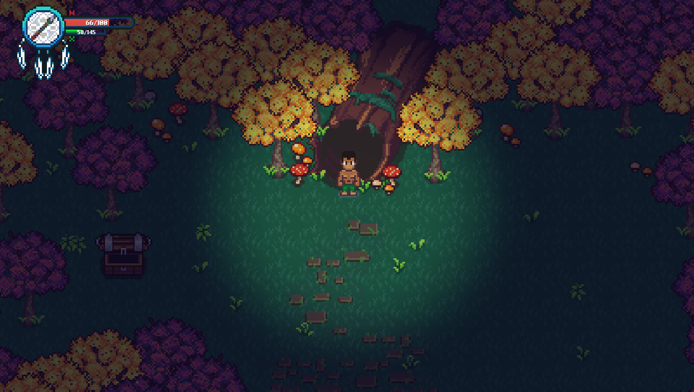 遊戲中的戰鬥畫面，主角正與敵人對峙。