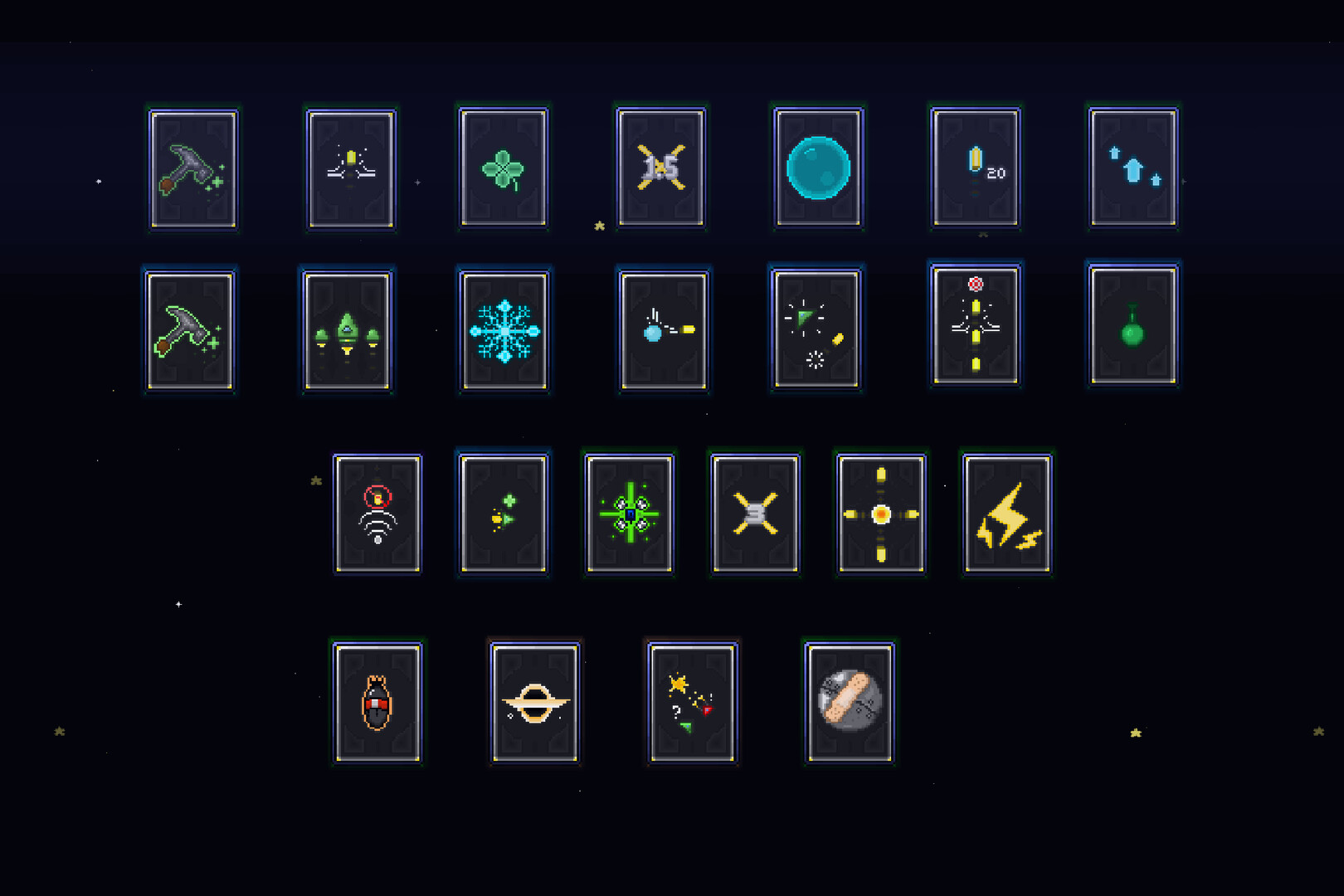 遊戲中充滿挑戰性的彈幕場景