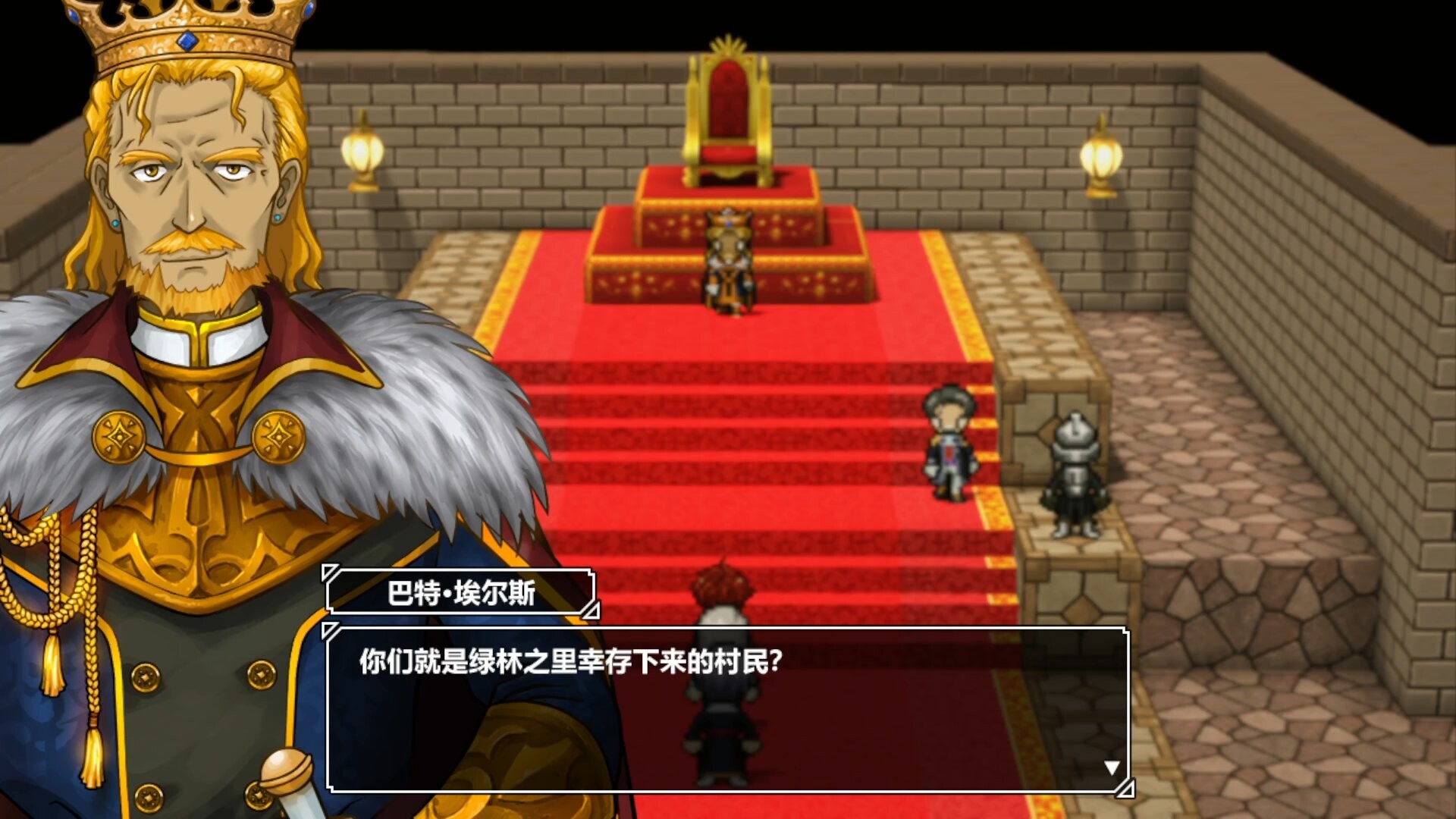 遊戲中的村莊場景