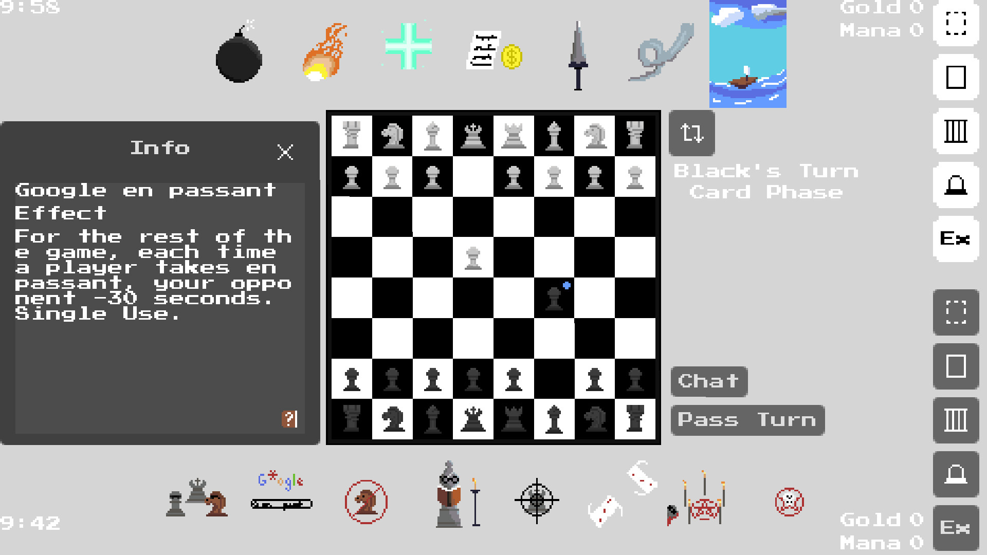 像素風格的棋子與卡牌設計