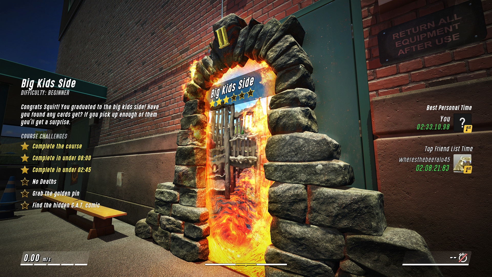 在充滿想像力的遊樂場景中極速穿梭。