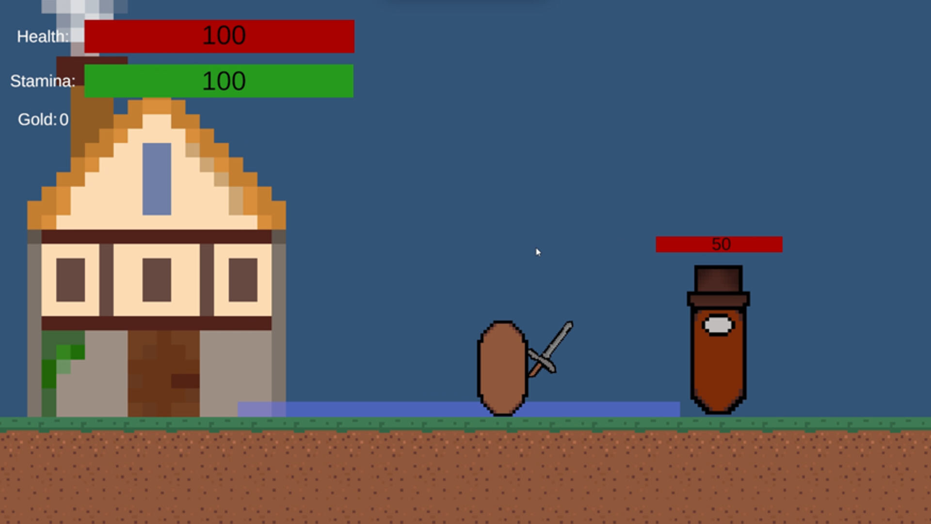 遊戲中充滿綠意的戶外場景