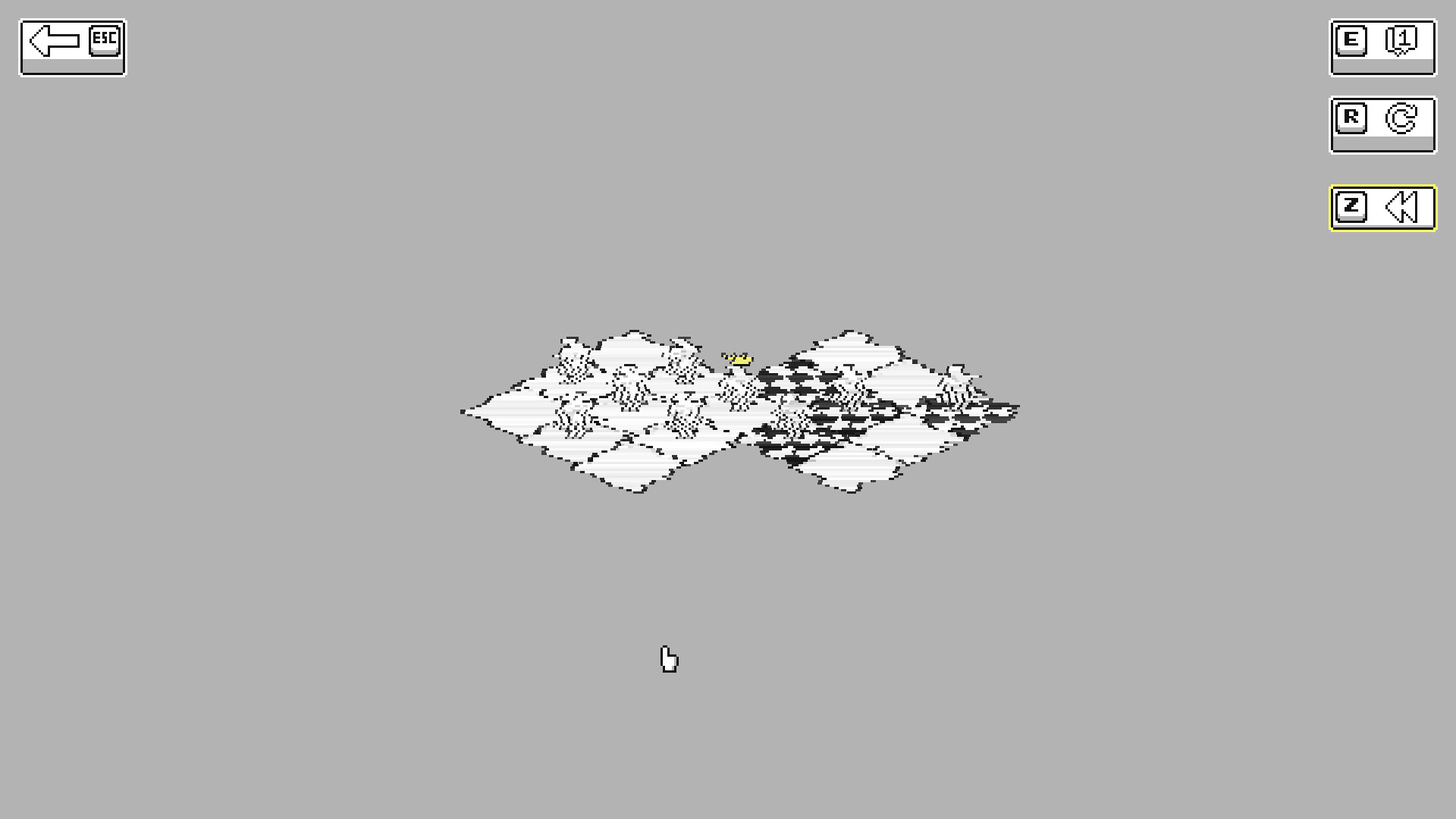 PANIK 遊戲關卡設計,需要玩家思考如何讓角色抵達終點。