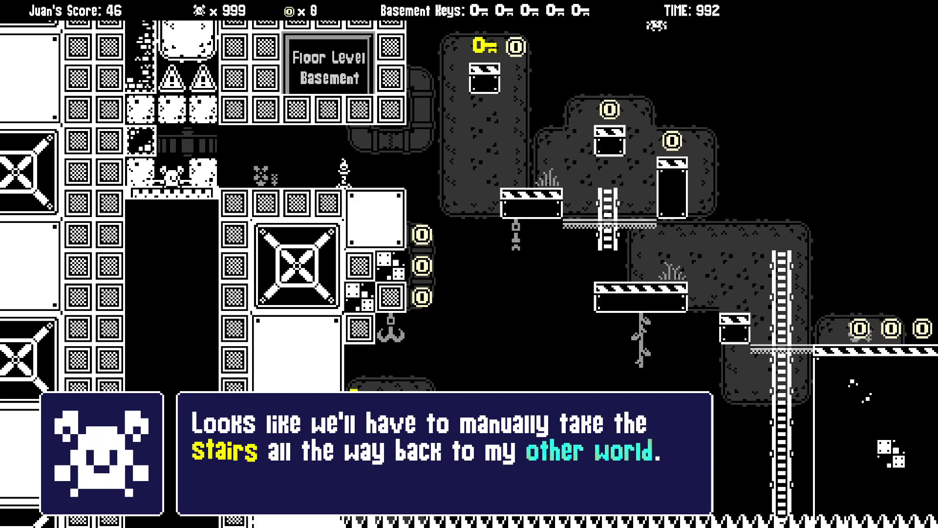 胡安在黑白的 1-bit 世界中探索。