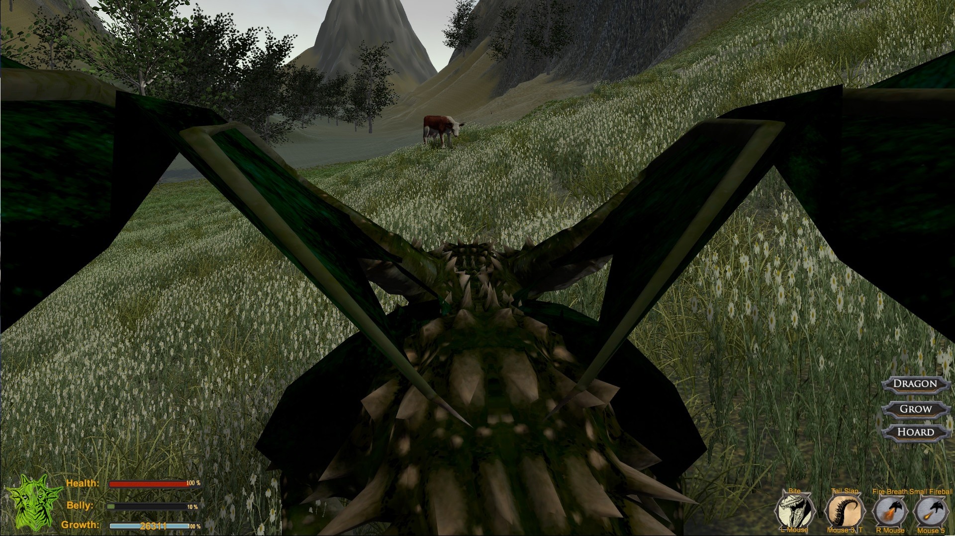 在空中翱翔的巨龍