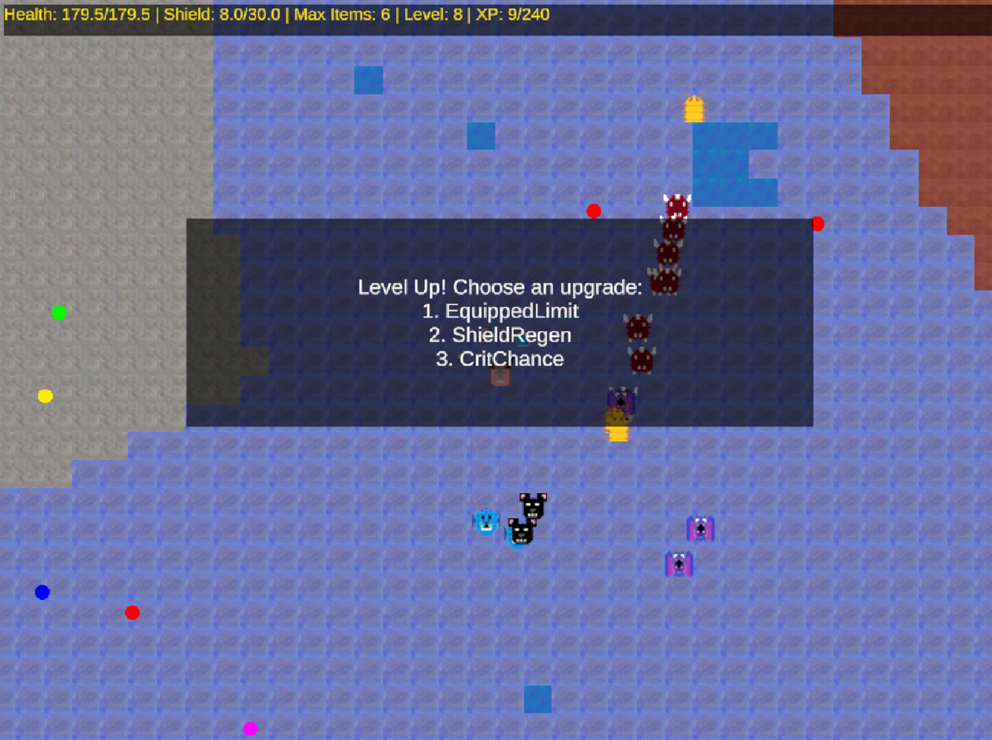 遊戲中可愛的像素畫風與色彩鮮明的場景。